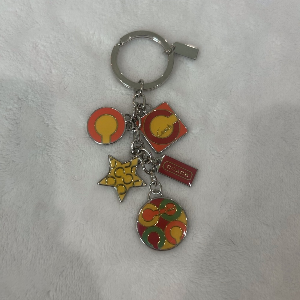 Coach Colorful Charm Keychain Vintage
